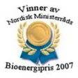 Vinner av Nordisk ministerråds bioenergipris 2007